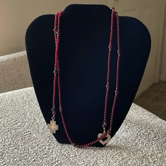 RARE to find. Silpada Sterling Silver & Garnet Necklace